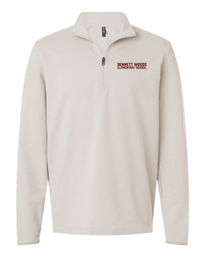 Bennett Woods Spirit Wear Fall 2026 Quarter Zip Smoke front view
