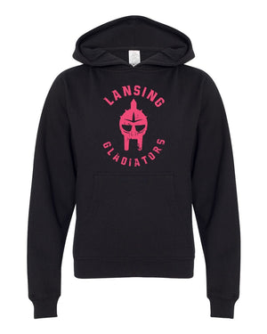 Lansing Gladiators Fall Shop 2026 Hoodie Black front view