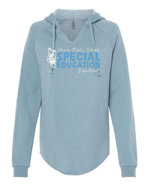 Okemos Special Education Apparel Hoodie Misty Blue front view