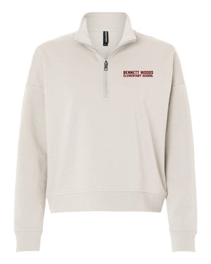 Bennett Woods Spirit Wear Fall 2026 Quarter Zip Smoke front view