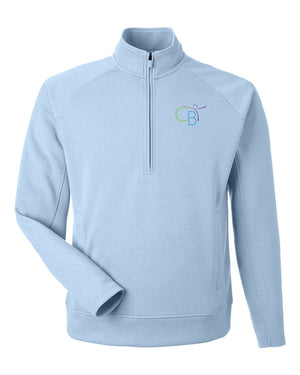 Children's Ballet Theatre Quarter Zip Ice Blue front view