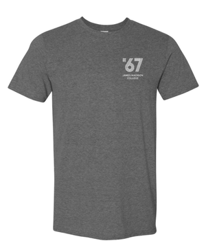 Custom Apparel - Screen Printing - James Madison MSU - Softstyle T-Shirt (Black/ Grey / Pink) - James Madison MSU - 16896