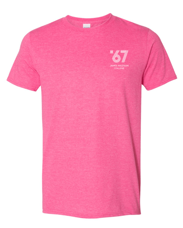 Custom Apparel - Screen Printing - James Madison MSU - Softstyle T-Shirt (Black/ Grey / Pink) - James Madison MSU - 16896