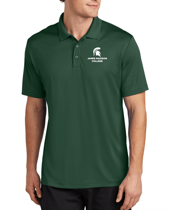 Custom Apparel - Screen Printing - James Madison - Unisex Adult Forest Green Polo - Crew Neck Sweatshirt - James Madison College - 15033