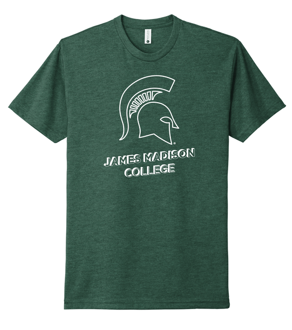 Custom Apparel - Screen Printing - James Madison - Unisex Adult Green T-Shirt - T-shirt - James Madison College - 15033