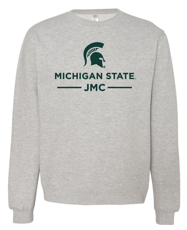Custom Apparel - Screen Printing - James Madison - Unisex Adult Grey Sweatshirt - Crew Neck Sweatshirt - James Madison College - 15033