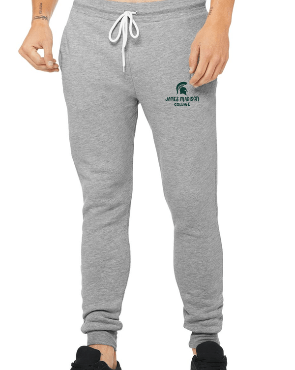 Custom Apparel - Screen Printing - James Madison - Unisex Adult Joggers - Athletic Heather - Joggers - James Madison College - 15033