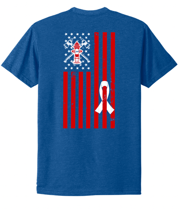 Custom Apparel - Screen Printing - JDP Fundraiser - Adult Unisex Blue T-Shirt - T-Shirt - JDP Fundraiser - 16327