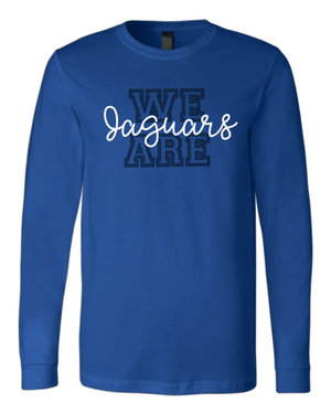 Custom Apparel - Screen Printing - Jefferson Elementary - Adult Unisex Long Sleeve T-Shirt (We Are Jaguars) - Jefferson Elementary - 16192
