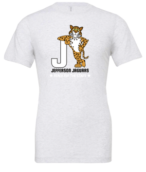 Custom Printed Apparel | Jefferson Elementary Fall 2025 - Adult T-Shirt (Royal/Ash) - Jefferson Elementary Fall 2025 - 18430