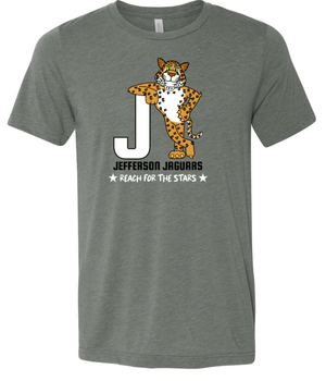 Custom Printed Apparel | Jefferson Elementary Fall 2025 - Deep Heather Adult T-Shirt - Jefferson Elementary Fall 2025 - 18430