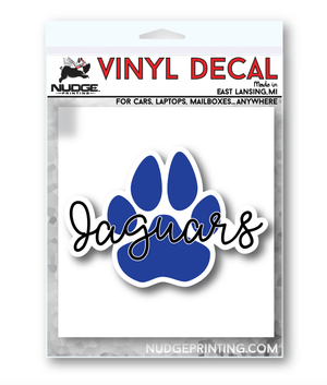 Custom Apparel - Screen Printing - Jefferson Elementary - Paw Decal - Jefferson Elementary - 16192