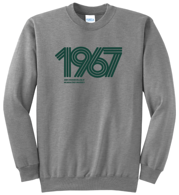 Custom Printed Apparel | JMC Pop - Up Shop - Athletic Heather Fleece Crewneck Sweatshirt - JMC Fall 2025 - 18335
