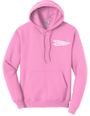 Custom Printed Apparel | JMC Pop - Up Shop - Candy Pink Fleece Hooded Sweatshirt - JMC Fall 2025 - 18335