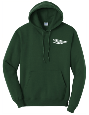 Custom Printed Apparel | JMC Pop - Up Shop - Dark Green Fleece Hooded Sweatshirt - JMC Fall 2025 - 18335