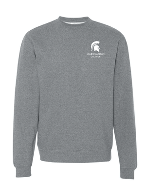 Custom Apparel - Screen Printing - JMC Spring - Midweight Crewneck Sweatshirt (Grey / Maroon) - JMC Spring - 17456