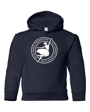 Delta Dance Connection - General Hoodie Navy front view