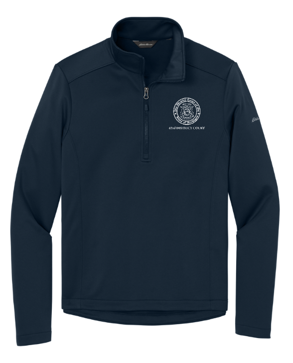 Custom Apparel - Screen Printing - Kent County Court - Eddie Bauer Smooth Mid Layer Fleece 1/2 Zip - Kent County Court - 16394
