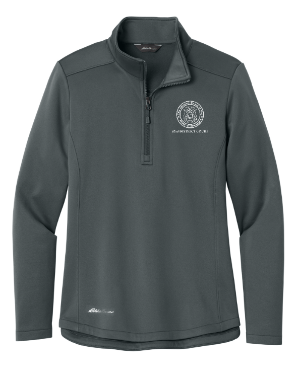 Custom Apparel - Screen Printing - Kent County Court - Eddie Bauer Women's Smooth Mid Layer Fleece 1/2 Zip - Kent County Court - 16394
