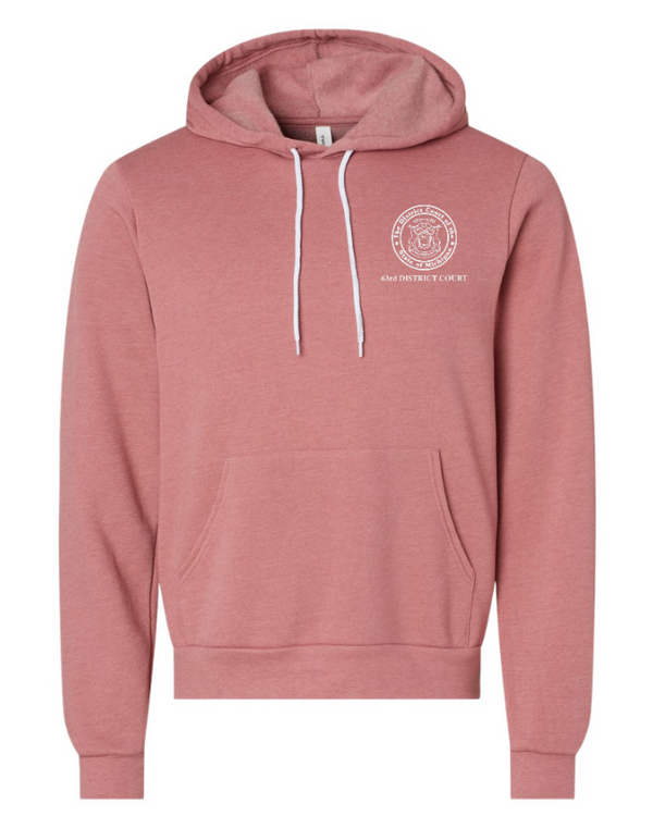 Kent County Court - Sponge Fleece Hoodie ~ Teal / Mauve ~