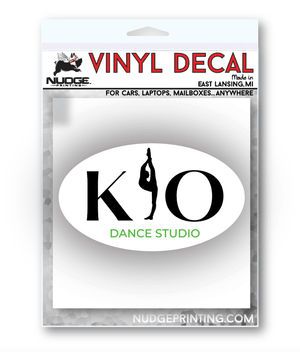 Custom Apparel - Screen Printing - Kick It Out Dance - Car Decal - Kick it Out Dance - 16241
