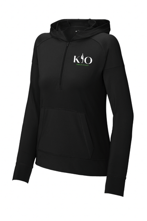 Custom Apparel - Screen Printing - Kick It Out Dance - Women's 1/2 Zip Stretch Hoodie - Kick it Out Dance - 16241