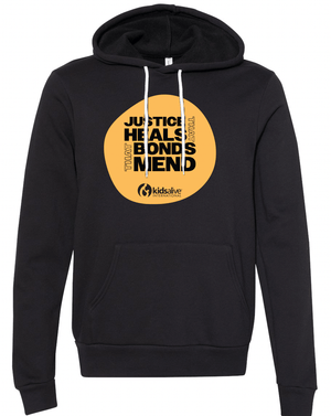 Custom Printed Apparel | Kids Alive - Fleece Hoodie (vintage black / Columbia blue) - Kids Alive On Demand