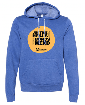 Custom Printed Apparel | Kids Alive - Fleece Hoodie (vintage black / Columbia blue) - Kids Alive On Demand