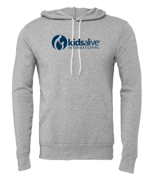 Custom Apparel - Screen Printing - Kids Alive - Grey Fleece Hoodie - Kids Alive On Demand