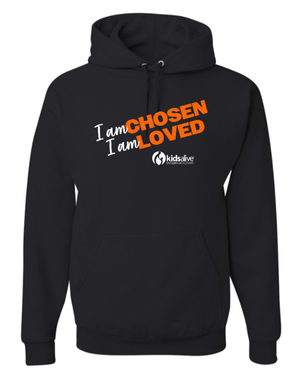 Custom Printed Apparel | Kids Alive - Midweight Hoodie (I am Chosen, I am Loved Design) - Kids Alive On Demand