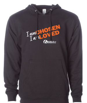 Custom Printed Apparel | Kids Alive - Midweight Hoodie (I am Chosen, I am Loved Design) - Kidsalive OD NEW