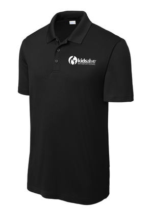 Custom Apparel - Screen Printing - Kids Alive - Performance Polo - Grey / Black - Kids Alive On Demand