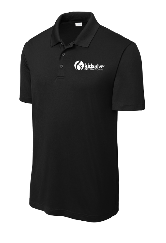 Custom Apparel - Screen Printing - Kids Alive - Performance Polo - Grey / Black - Kids Alive On Demand