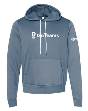 Custom Apparel - Screen Printing - Kids Alive - Steel Blue Fleece Hoodie - Kids Alive On Demand