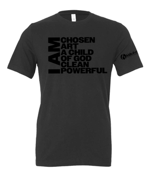 Custom Printed Apparel | Kids Alive - Unisex T-Shirt (Kids Alive Sleeve Design) Dark Grey / Silver / Vintage Navy - Kids Alive On Demand