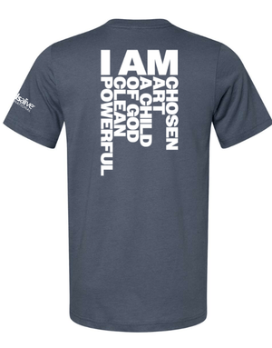 Custom Apparel - Screen Printing - Kids Alive - Unisex T-Shirt - Mustard / Vintage Navy - Kids Alive On Demand