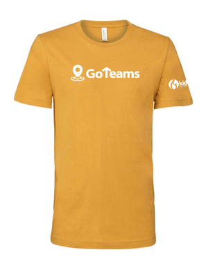 Custom Apparel - Screen Printing - Kids Alive - Unisex T-Shirt - Mustard / Vintage Navy - Kids Alive On Demand