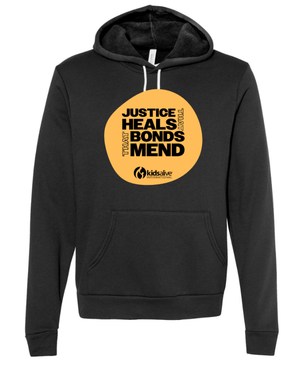 Custom Apparel - Screen Printing - Kids Alive - Vintage Black Fleece Hoodie - Kids Alive On Demand