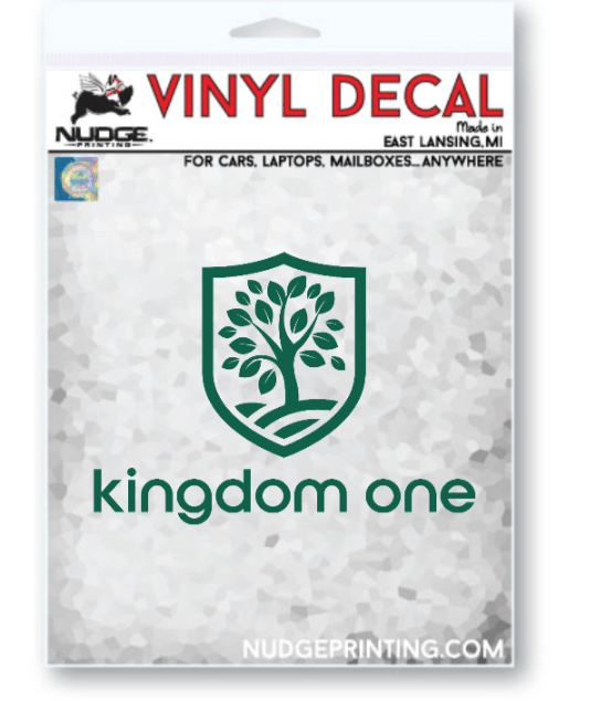 Custom Apparel - Screen Printing - Kingdom One - Car Decal - Kingdom One - 17431