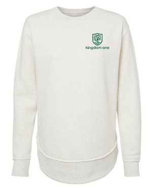 Custom Apparel - Screen Printing - Kingdom One - Women's Weekend Fleece Crewneck Sweatshirt - Kingdom One - 17431