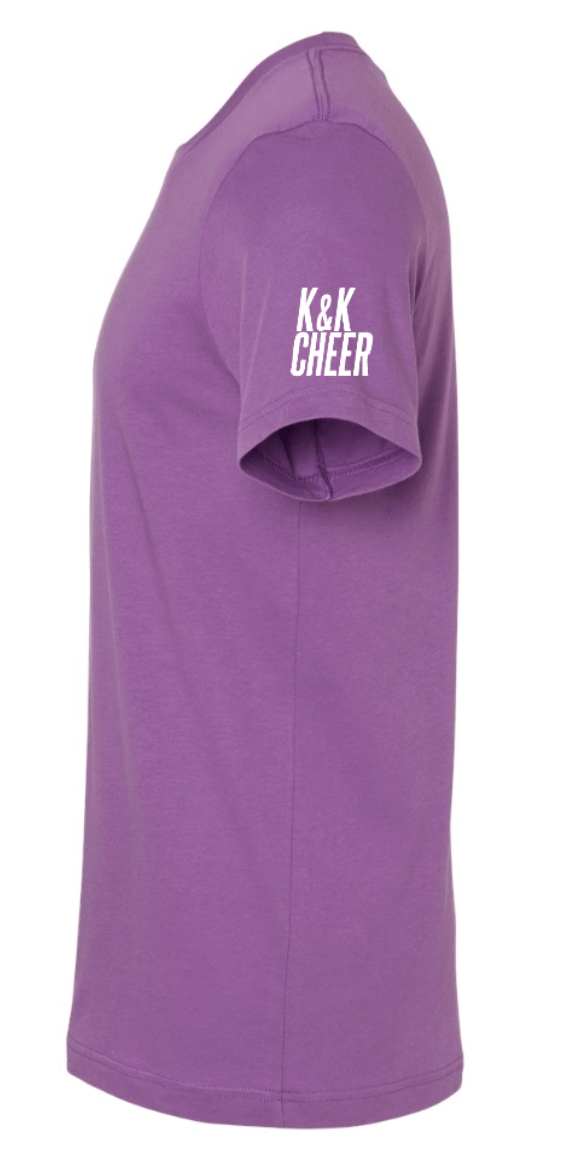 Custom Printed Apparel | K&K Cheer Gear - Adult Unisex T-Shirt "Cheer Dad Duties Design" (MULTIPLE COLOR OPTIONS) - K&K Cheer Gear W25 - 18345