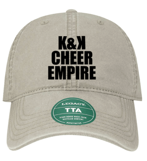 Custom Printed Apparel | K&K Cheer Gear - Twill Dad Hat (MULTIPLE COLOR OPTIONS) - K&K Cheer Gear W25 - 18345