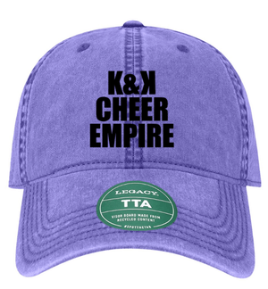 Custom Printed Apparel | K&K Cheer Gear - Twill Dad Hat (MULTIPLE COLOR OPTIONS) - K&K Cheer Gear W25 - 18345