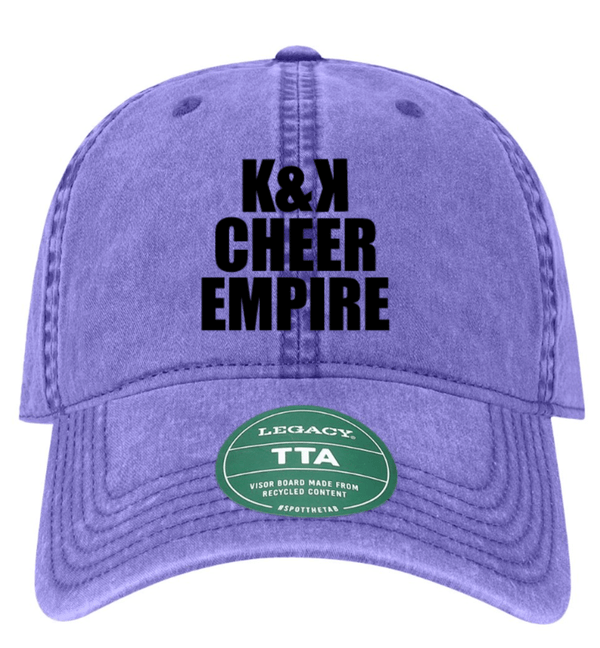 Custom Printed Apparel | K&K Cheer Gear - Twill Dad Hat (MULTIPLE COLOR OPTIONS) - K&K Cheer Gear W25 - 18345