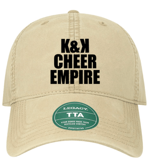Custom Printed Apparel | K&K Cheer Gear - Twill Dad Hat (MULTIPLE COLOR OPTIONS) - K&K Cheer Gear W25 - 18345