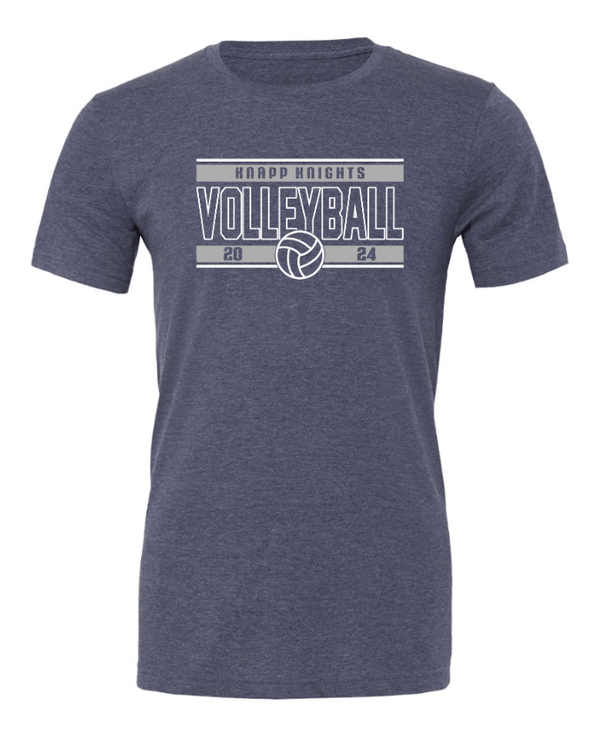 Custom Apparel - Screen Printing - Knapp Knights Volleyball - Adult Unisex T-Shirt (NAME/NUMBER OPTIONAL) - Knapp Knights Volleyball - 16528