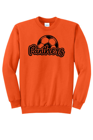 Community Education Apparel Crewneck Orange front view