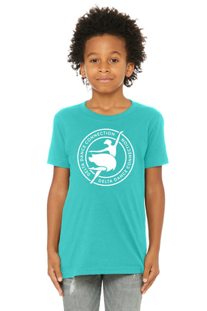 Delta Dance Connection - General T-Shirt Teal front view
