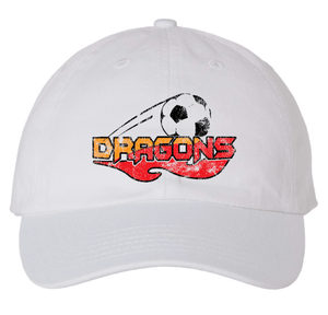 Custom Printed Apparel | LA Dragons Fall 2025 - Adult Dad Hats (White/Black) - LA Dragons Fall 2025 - 18449