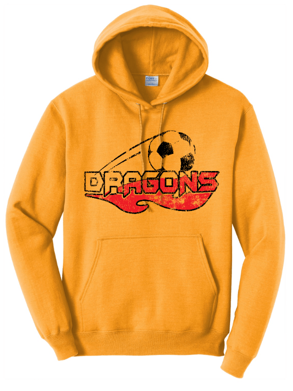 Custom Printed Apparel | LA Dragons Fall 2025 - Adult Hooded Sweatshirt (Multiple Color Options) (Personalization Optional) - LA Dragons Fall 2025 - 18449
